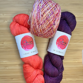 Nefta Shawl Set in Fabulous Sock: Abbey's Original A