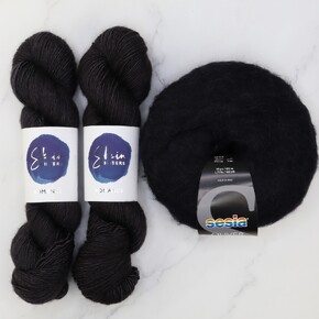 Ranunculus Sweater Yarn Set: Morticia, sizes 8-11