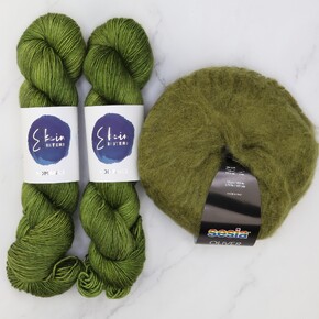 Ranunculus Sweater Yarn Set: Olive You, sizes 1-7