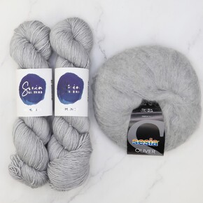 Ranunculus Sweater Yarn Set: Satellite, sizes 8-11