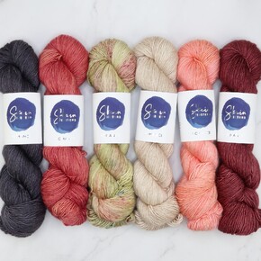 SSP (slip stitch party) Shawl Set in Romance: Daydream A