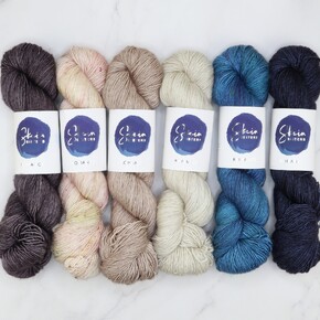 SSP (slip stitch party) Shawl Set in Romance: Tranquility DYED TO ORDER 16/12/2025