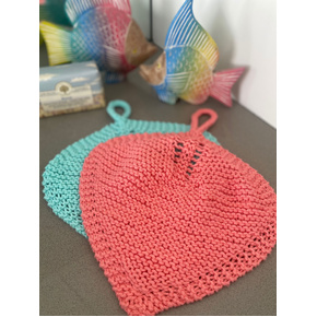 The Knitted Gift - Handmade Washcloths for Christmas with Linda