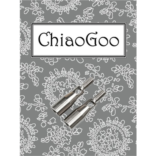 2 pieces ChiaoGoo Interchangeables Small Tip to Mini Cable Adapters 