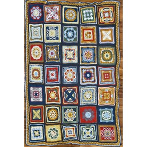 Deb's Nuts about Squares Blanket: All about each square