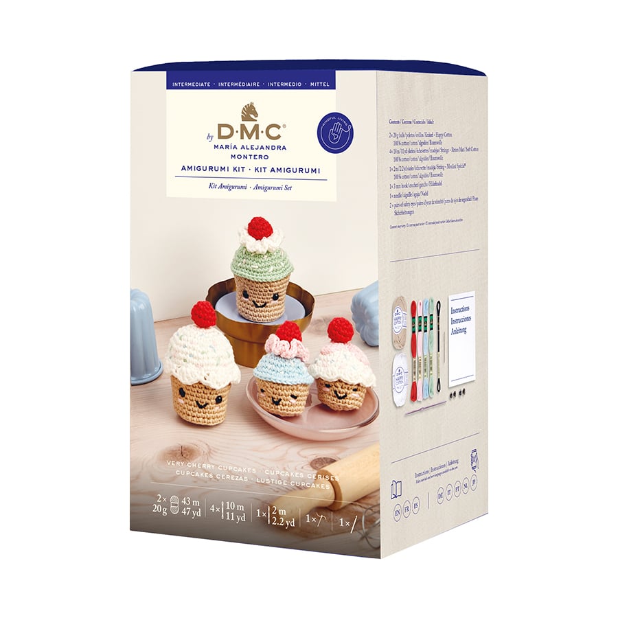 DMC Amigurumi crochet kit – Very Cherry Cupcakes