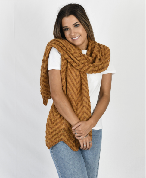 Indiecita Suri Silk Chevron Wrap Pattern 2126 by Alpaca Yarns NZ
