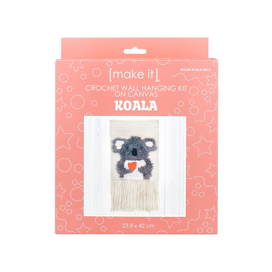 Make It crochet wall hanging kit – Koala