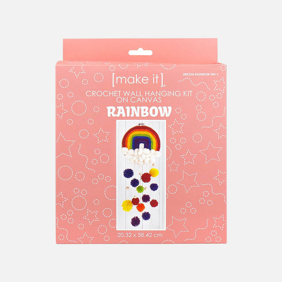 Make It crochet wall hanging kit – Rainbow
