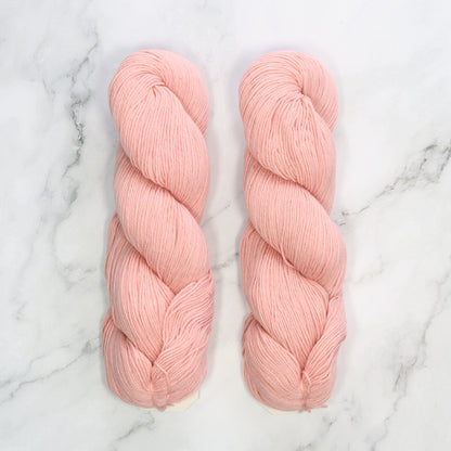 Amano Chaski in colourway Coral Pink – 4ply weight merino, cotton, linen yarn