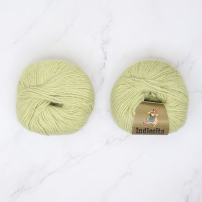 Alpaca Yarns Baby Brushed Alpaca 14ply in colourway Light Green 1477 – 14ply+ weight alpaca, acrylic yarn