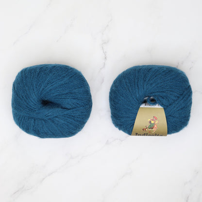 Alpaca Yarns Baby Brushed Alpaca 14ply in colourway Teal 1619 – 14ply+ weight alpaca, acrylic yarn