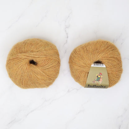 Alpaca Yarns Baby Brushed Alpaca 14ply in colourway Mustard Melange 1825 – 14ply+ weight alpaca, acrylic yarn