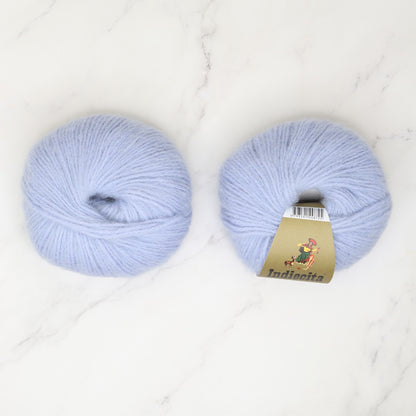 Alpaca Yarns Baby Brushed Alpaca 14ply in colourway Blue 7376 – 14ply+ weight alpaca, acrylic yarn