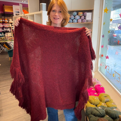 Baby Brushed Alpaca Throw knitting kit