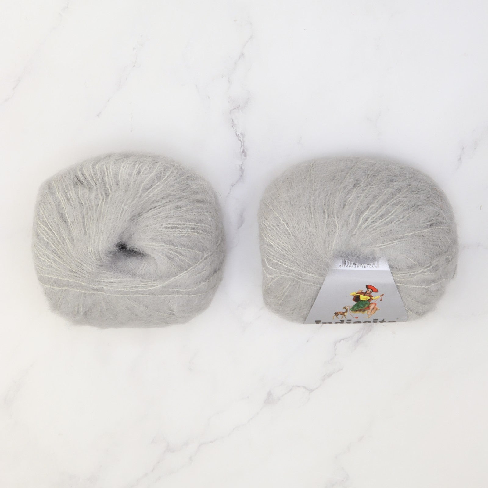 Cropped Cardigan kit in Baby Suri Silk, colourway Light Grey