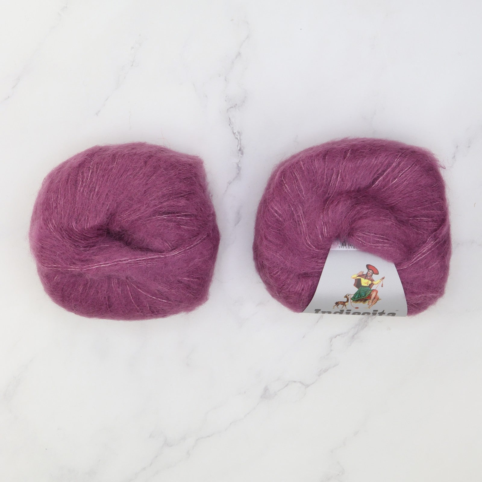 Cropped Cardigan kit in Baby Suri Silk, colourway Light Plum