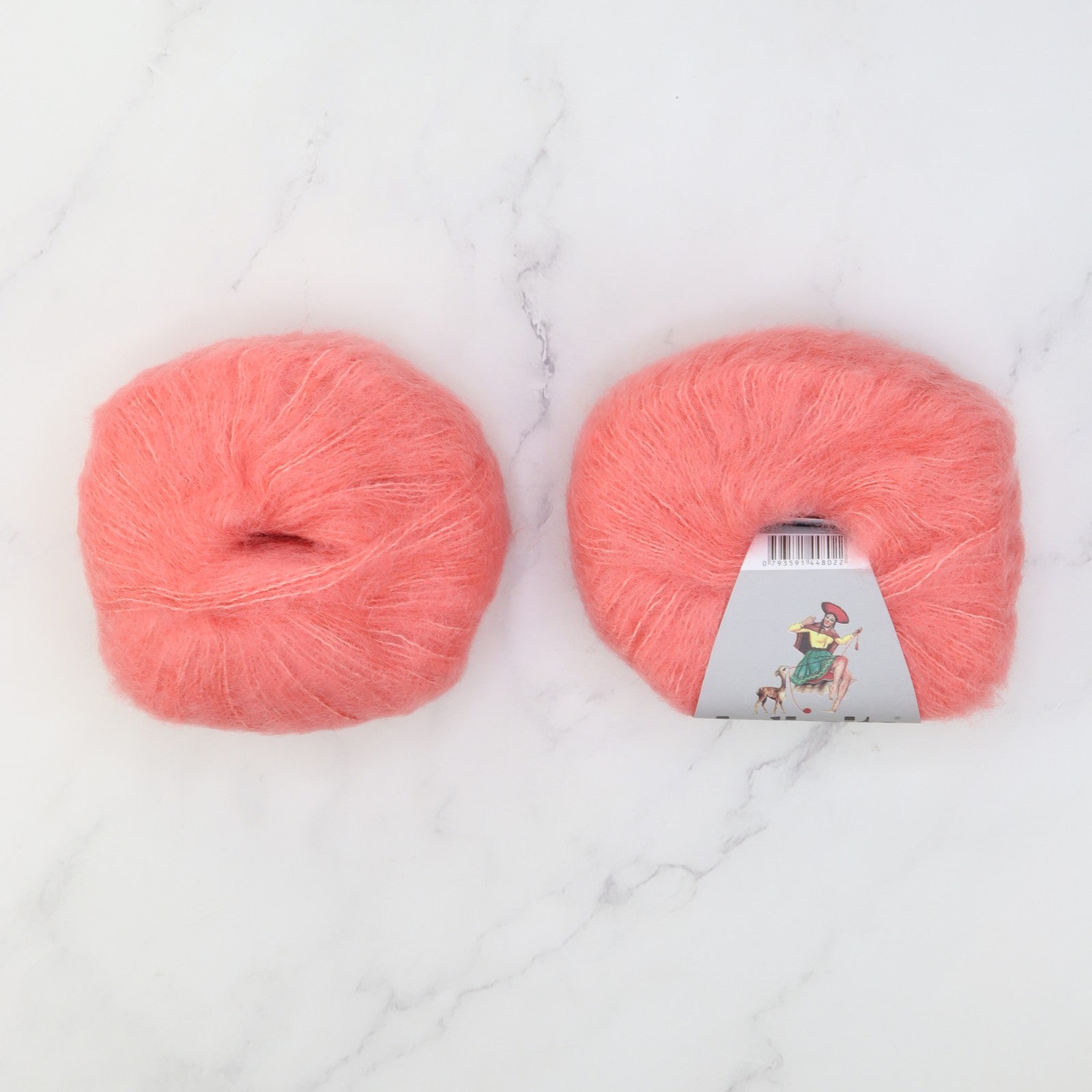 Cropped Cardigan kit in Baby Suri Silk, colourway Peach