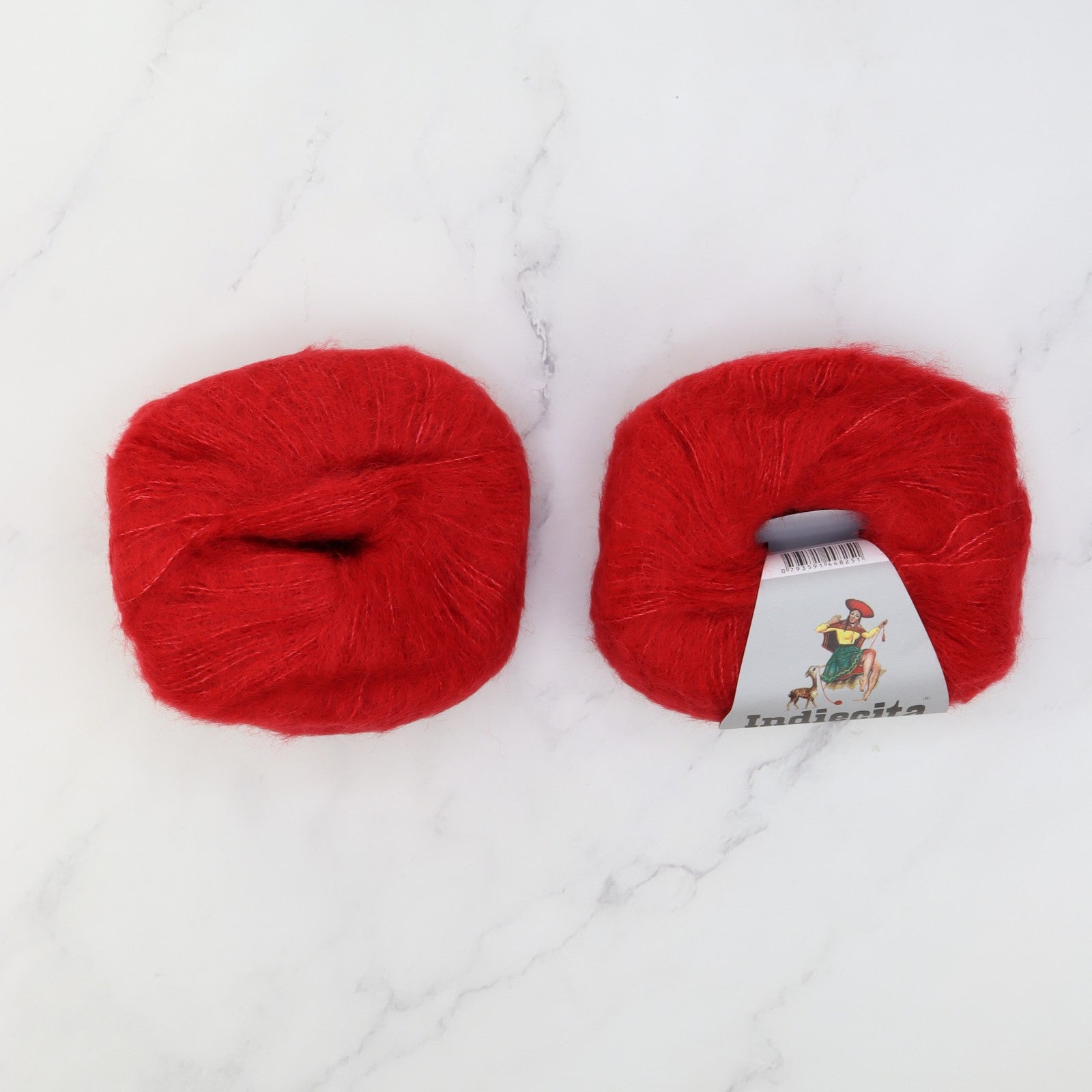 Cropped Cardigan kit in Baby Suri Silk, colourway Red