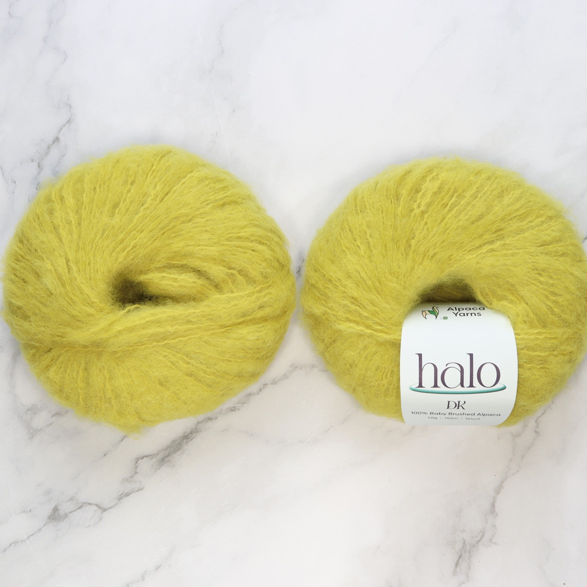 Alpaca Yarns Halo in colourway Waxeye – 8ply weight alpaca yarn