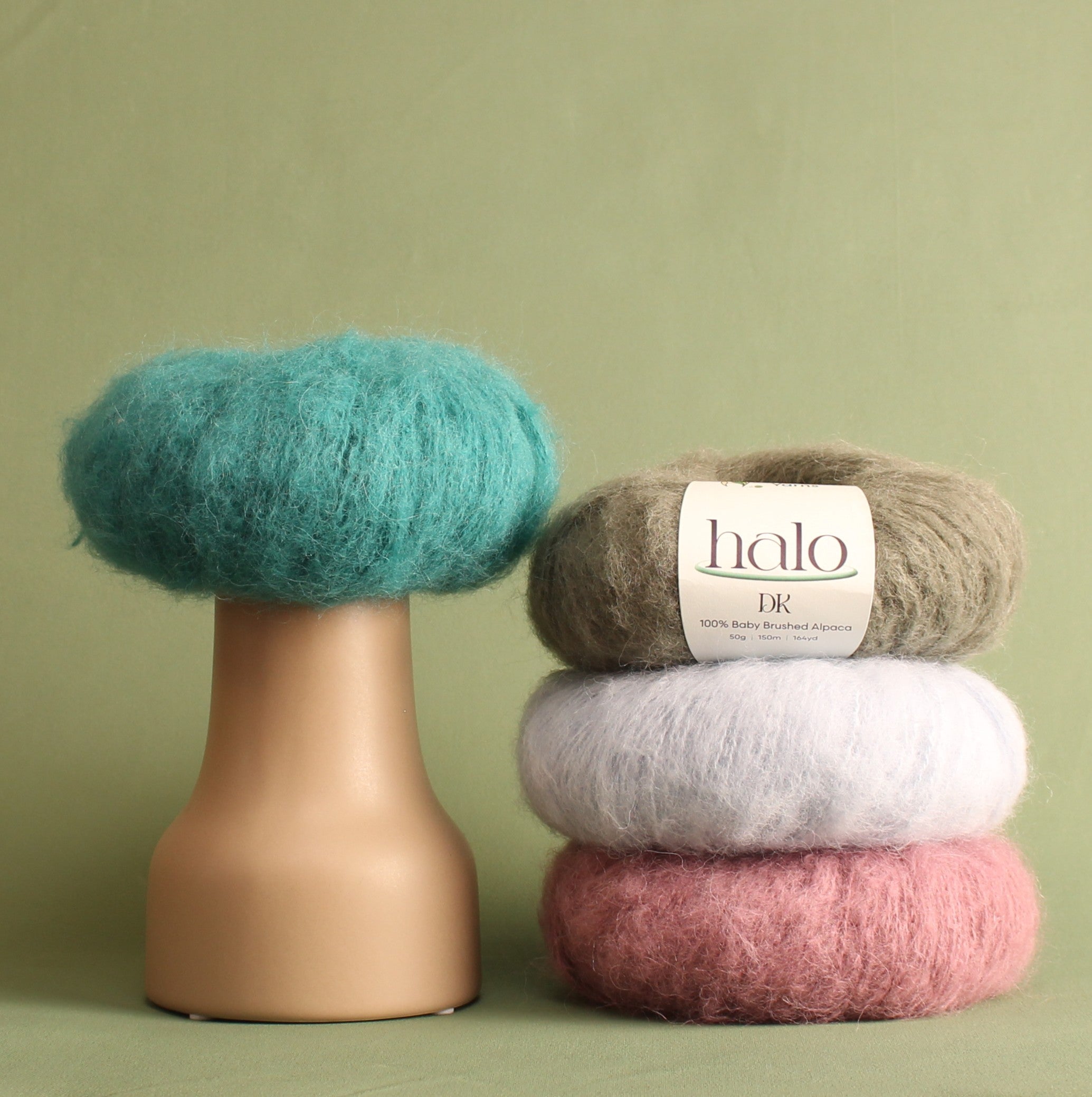 Alpaca Yarns Halo – 8ply weight alpaca yarn – view 2
