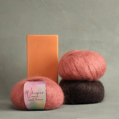 Alpaca Yarns Whisper DK – 8ply weight mohair, silk yarn