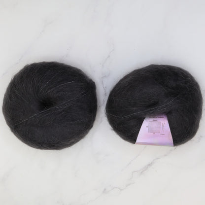 Whisper Rib Throw Over Top kit, colourway Charcoal