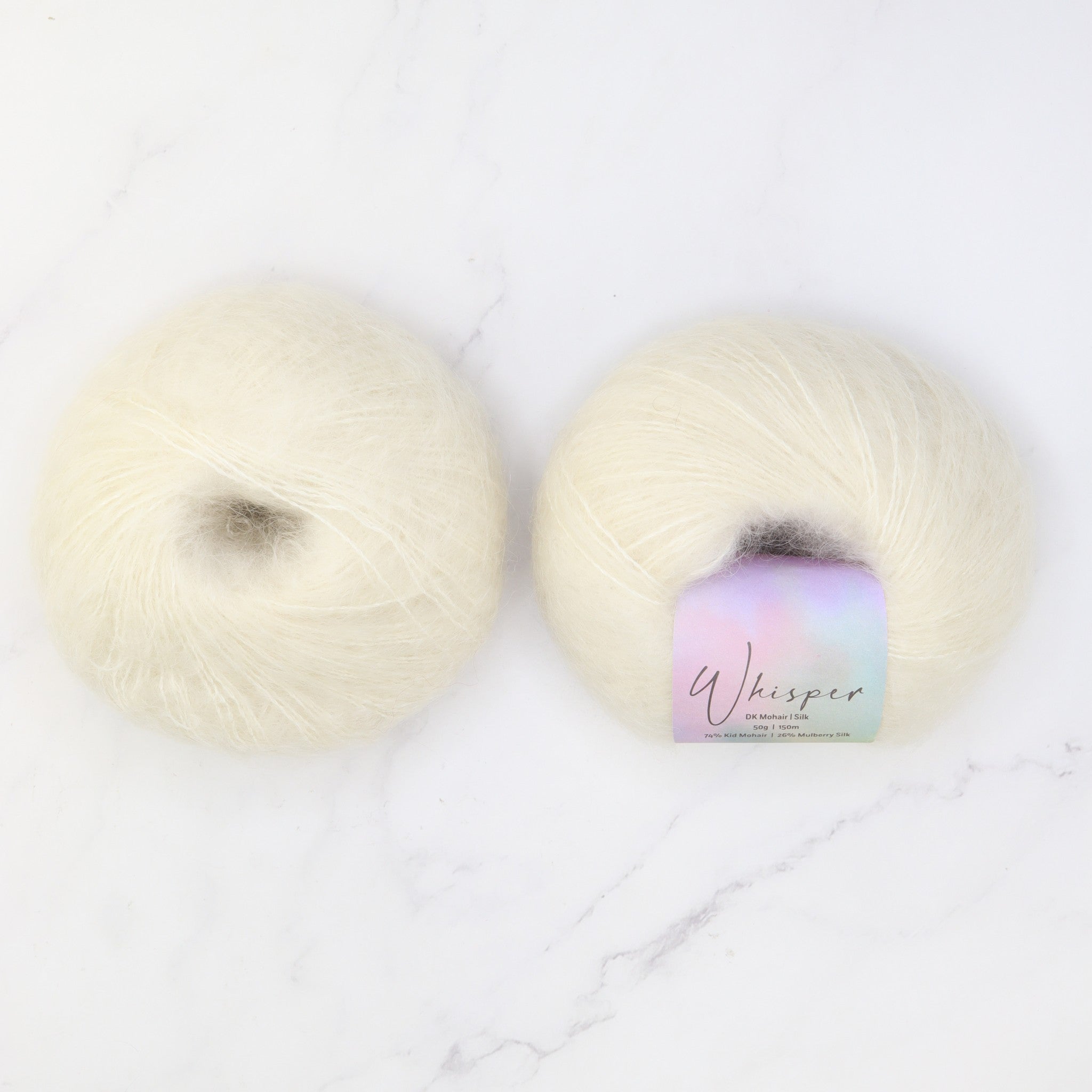 Whisper Rib Throw Over Top kit, colourway Ivory