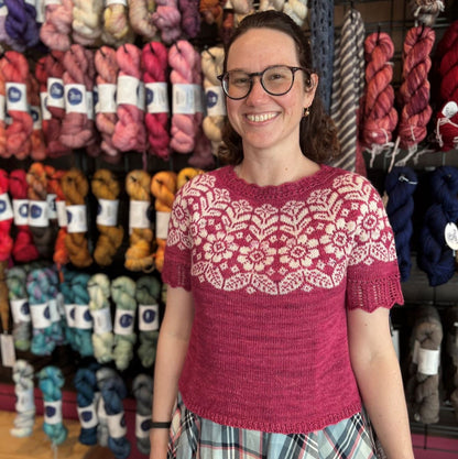 Alpine Bloom Yarn knitting kit