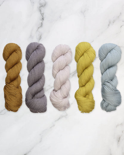 Artus Shawl Kit in Cheeky Merino Joy in Honey Pie