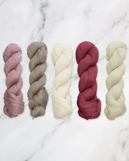 Artus Shawl Kit in Cheeky Merino Joy in Rose Quartz