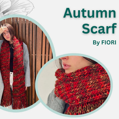 Autumn Scarf knitting kit