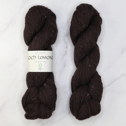 BC Garn Loch Lomond GOTS in colourway Dark Brown – 8ply weight wool yarn