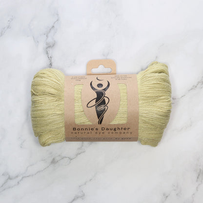 Bonnie's Daughter Eri Silk 2ply Lace in colourway Pistachio – 2ply weight silk yarn