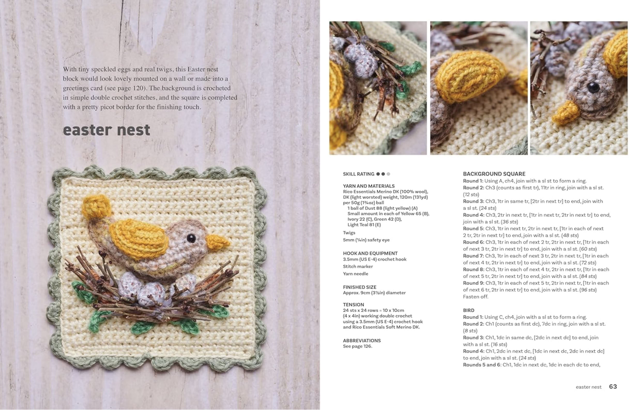Crocheted Squares: 35 Patterns to Make by Kate Eastwood – pattern book – view 2