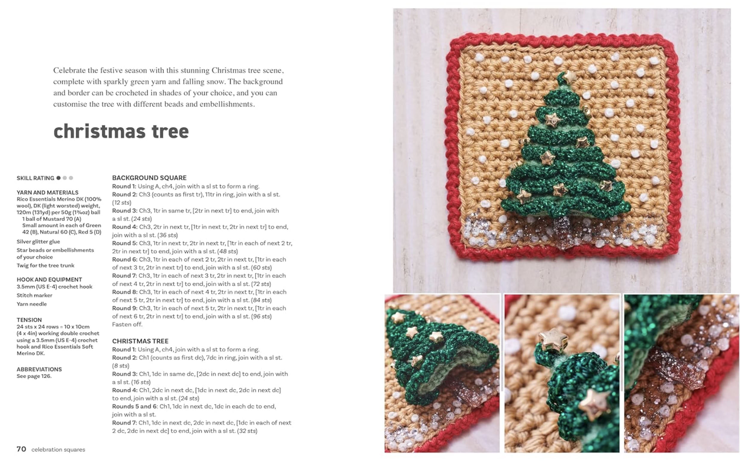 Crocheted Squares: 35 Patterns to Make by Kate Eastwood – pattern book – view 3