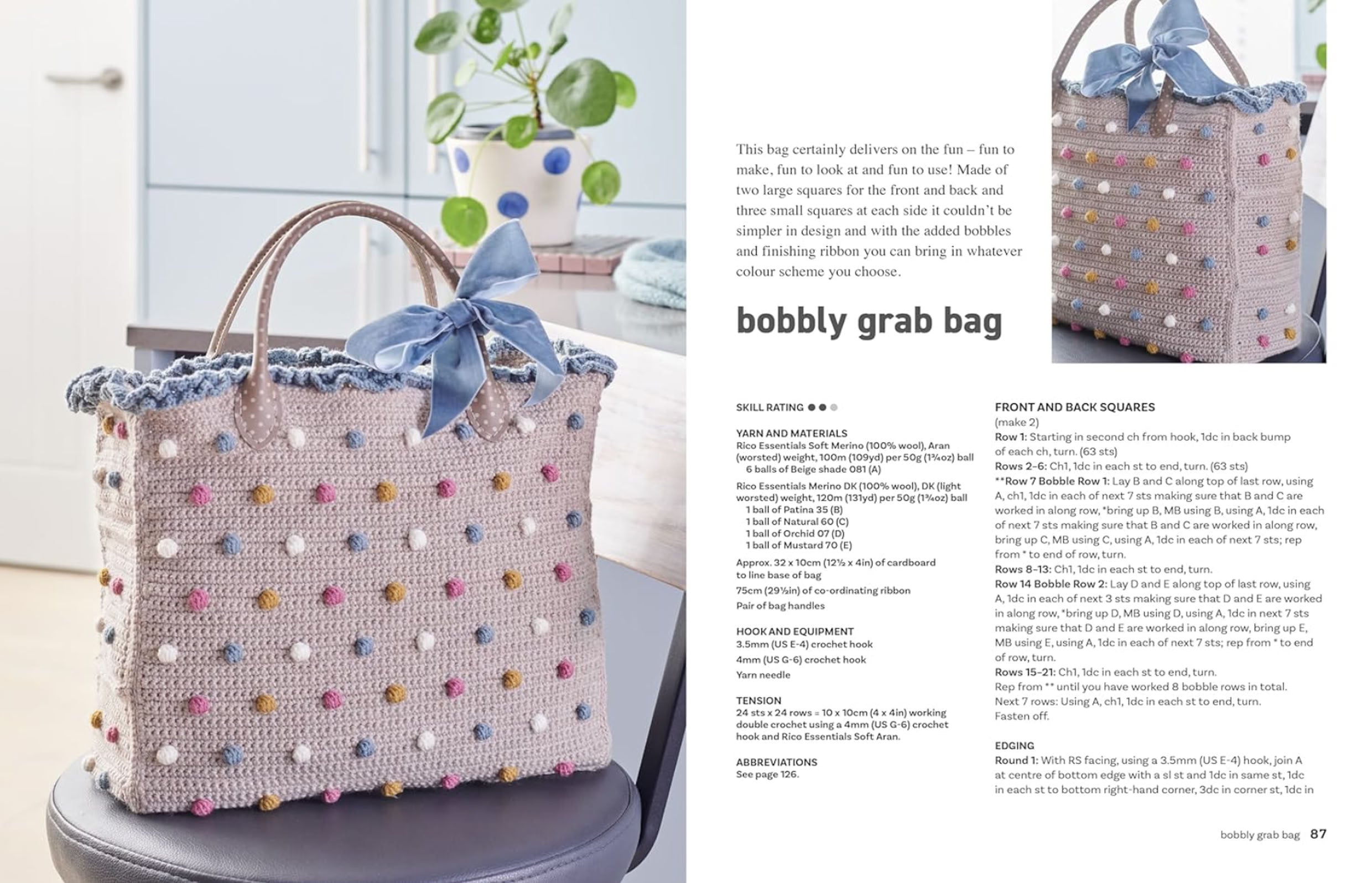 Crocheted Squares: 35 Patterns to Make by Kate Eastwood – pattern book – view 4