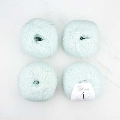 Bellissimo 4 in colourway Ice Green – 4ply weight merino yarn