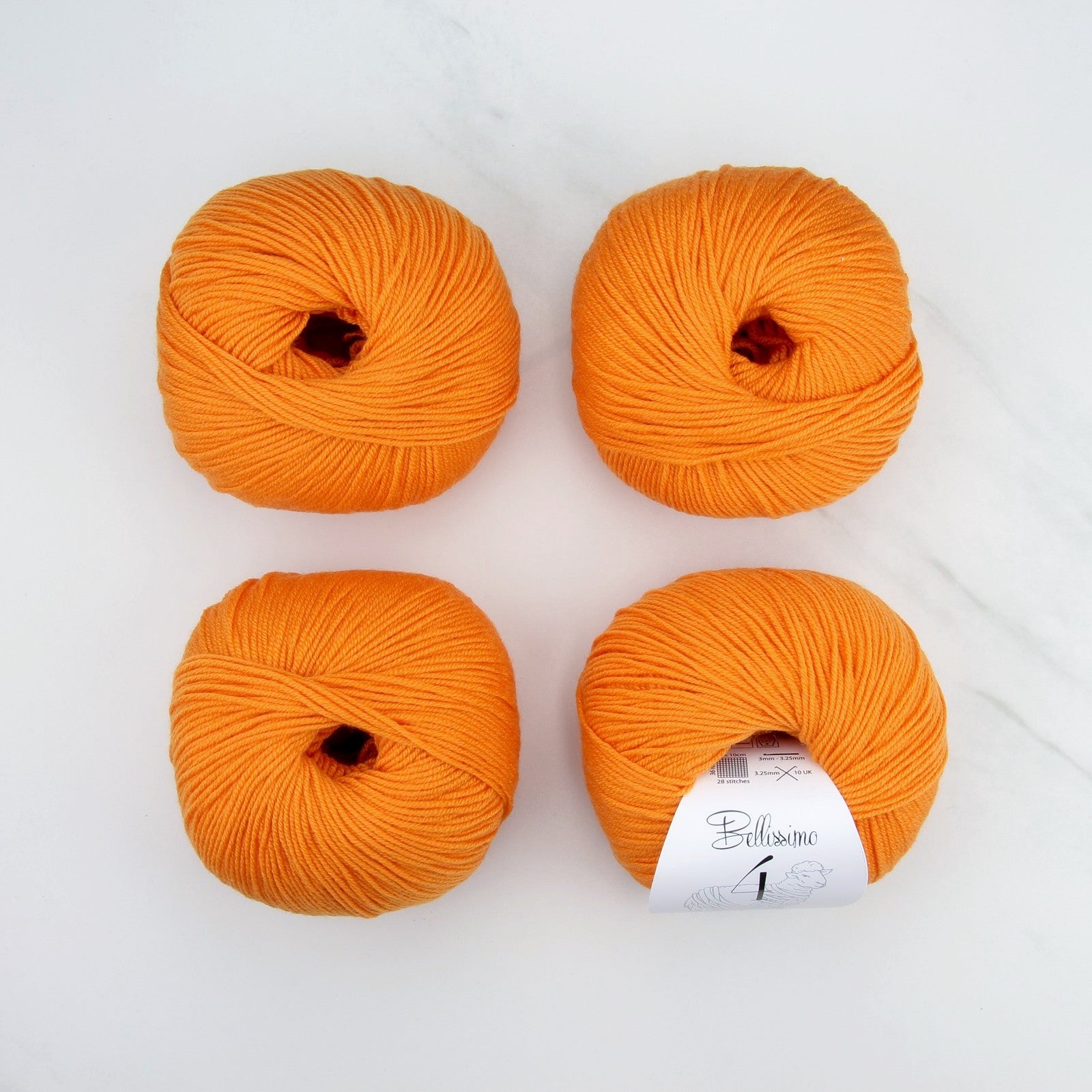 Bellissimo 4 in colourway Mandarin – 4ply weight merino yarn