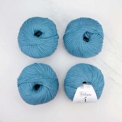 Bellissimo 4 in colourway Capri – 4ply weight merino yarn