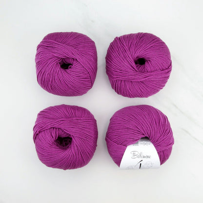 Bellissimo 4 in colourway Cranberry – 4ply weight merino yarn