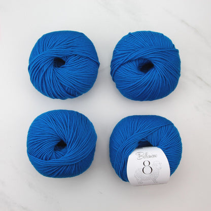 Bellissimo 8 in colourway Peacock – 8ply weight merino yarn