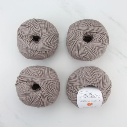 Bellissimo 8 in colourway Taupe – 8ply weight merino yarn