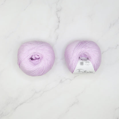 Bellissimo Airlie in colourway Lilac – 4ply weight cotton yarn