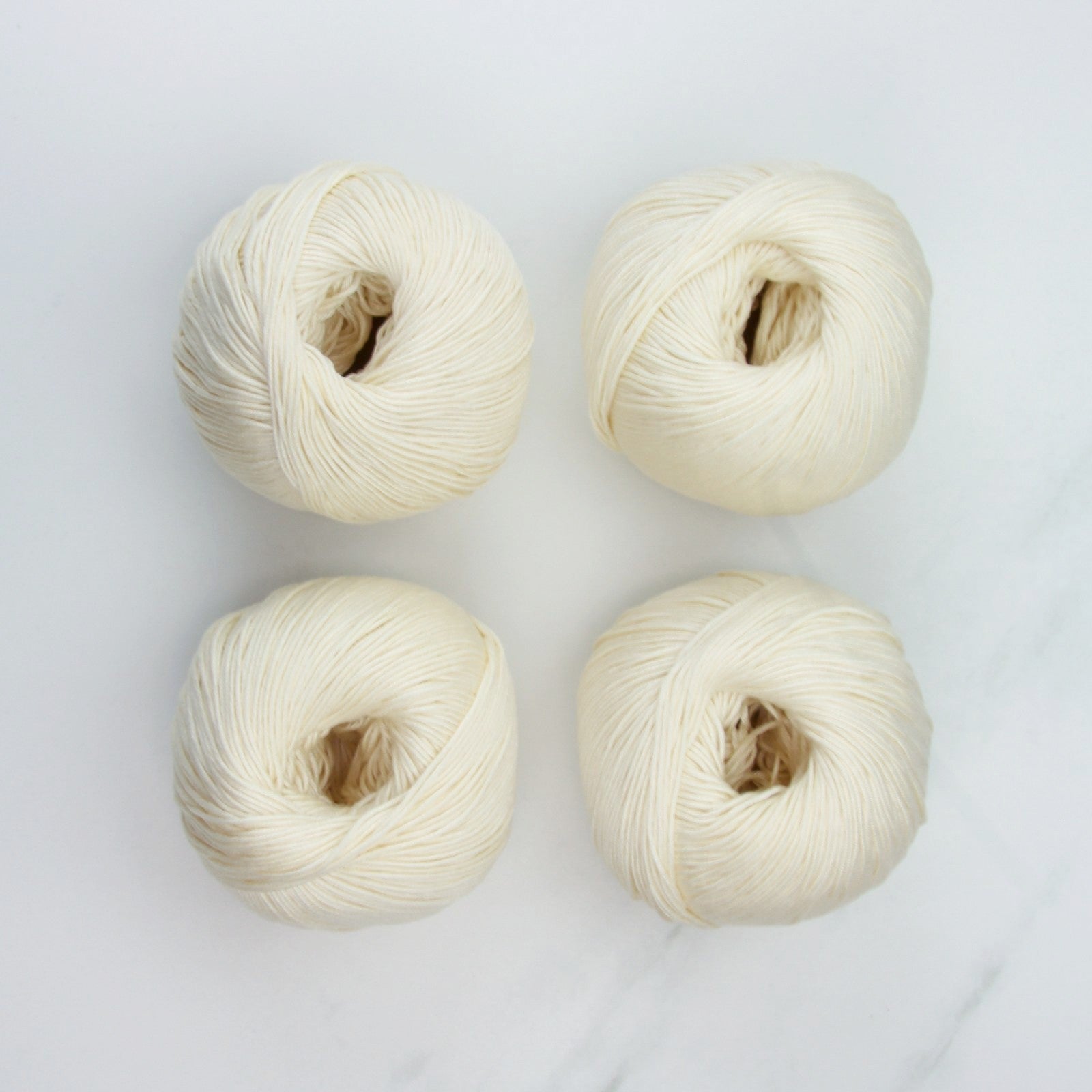 Bellissimo Airlie in colourway Ecru – 4ply weight cotton yarn