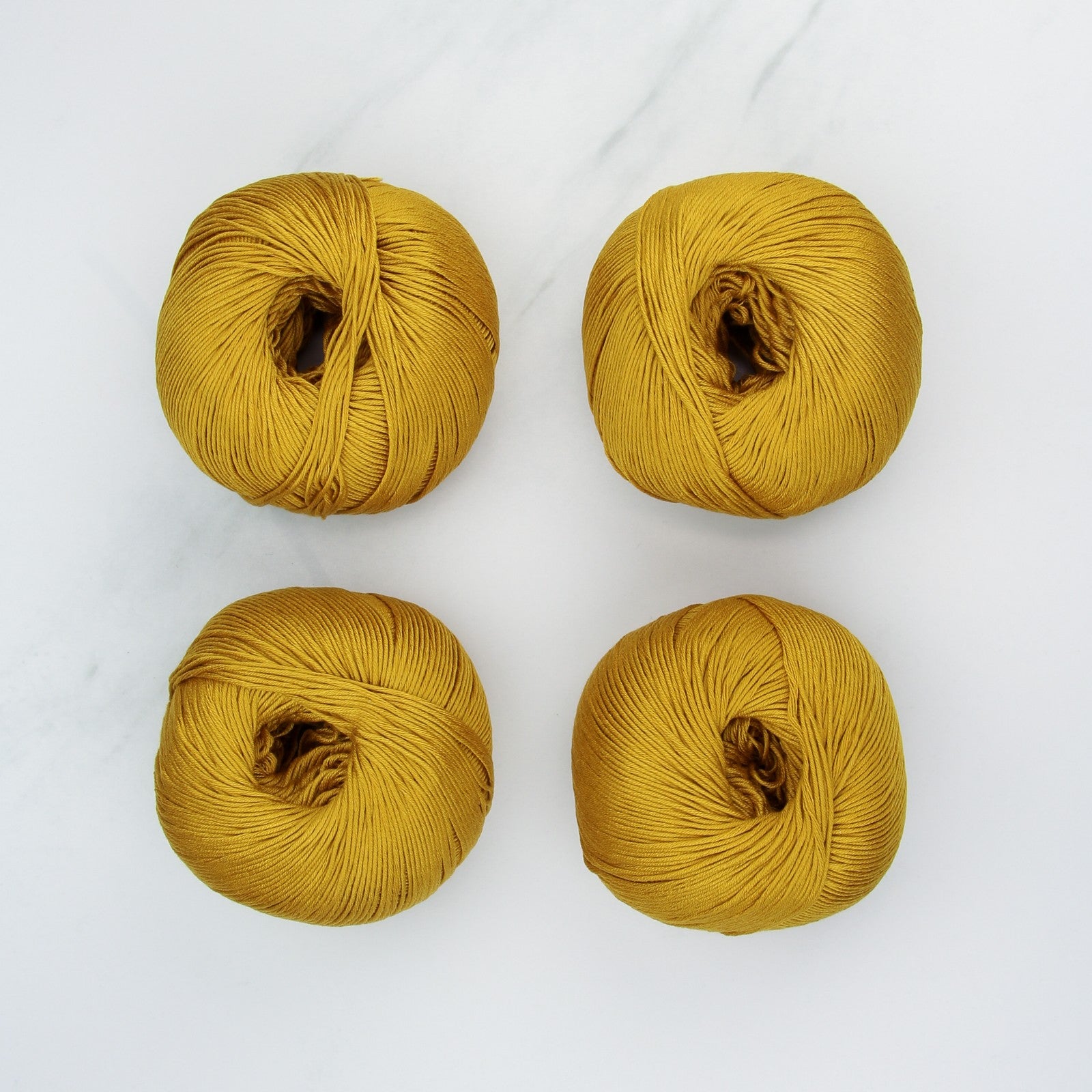 Bellissimo Airlie in colourway Mustard – 4ply weight cotton yarn