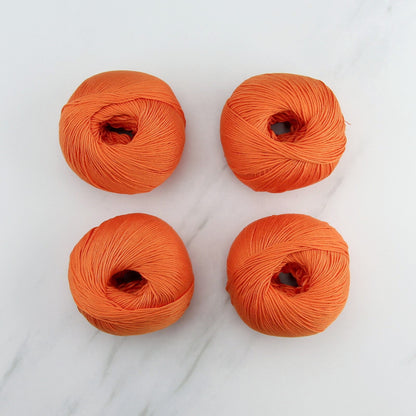Bellissimo Airlie in colourway Orange – 4ply weight cotton yarn