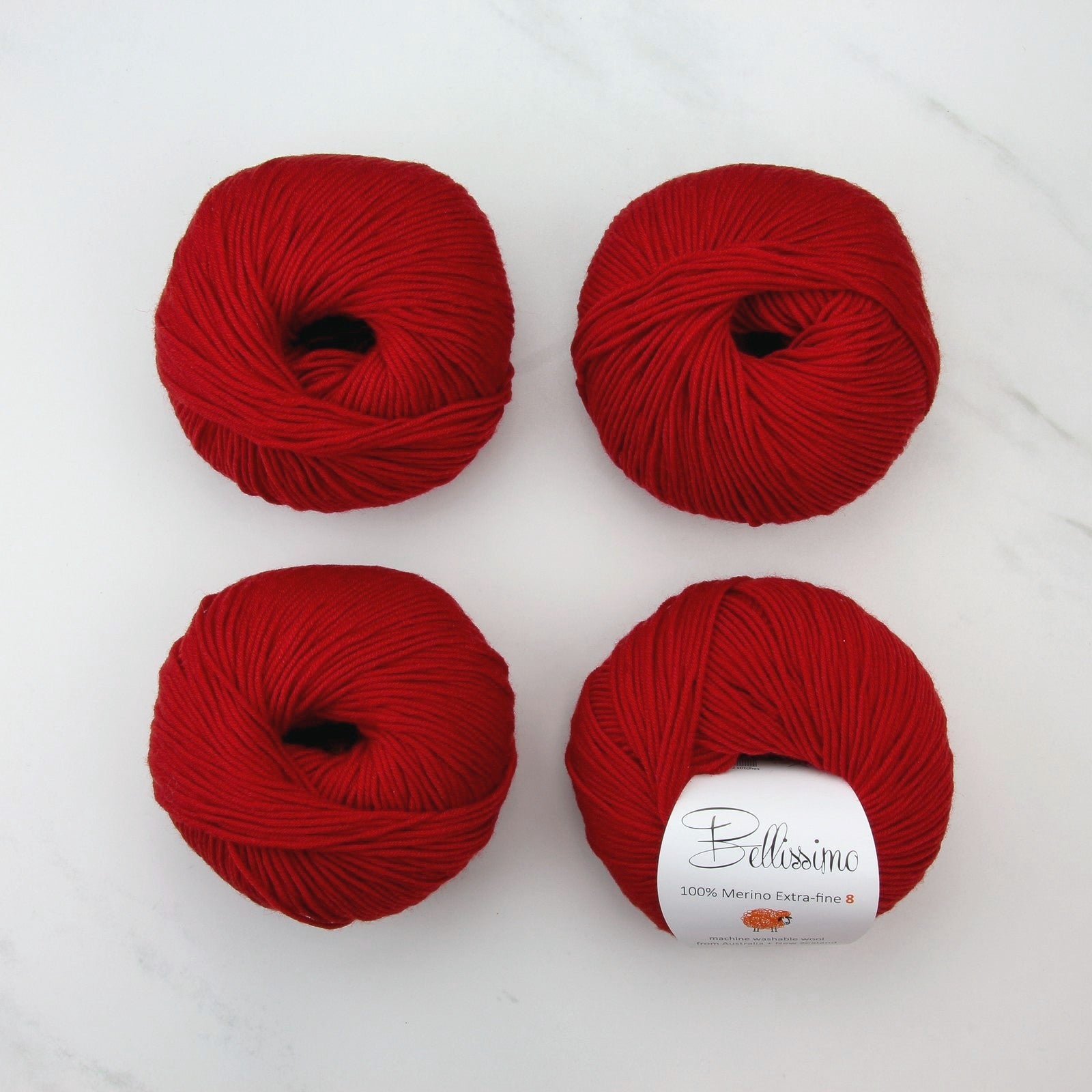 Alexa Cardigan kit, colourway Dark Red