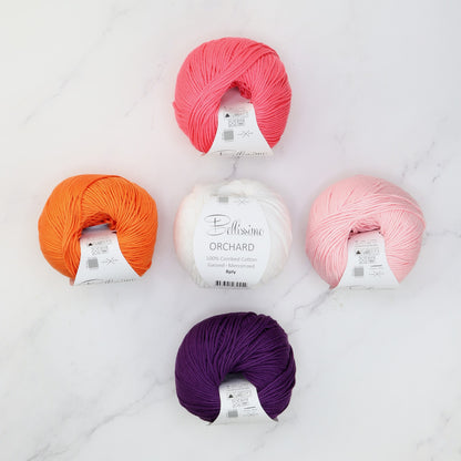 Bobble Lines Baby Blanket kit, colourway Flower Fairies