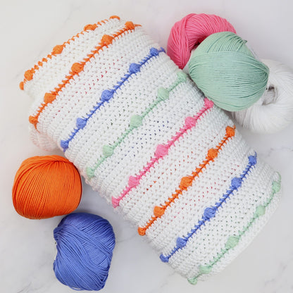 Bobble Lines Baby Blanket crochet kit